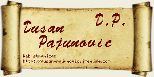 Dušan Pajunović vizit kartica